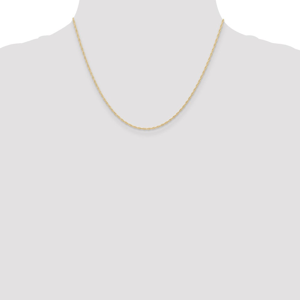 10K Gelbgold 1.15mm Carded Ankerkette Kordel Halskette