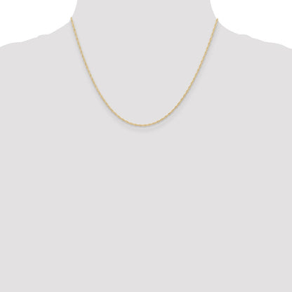 10K Gelbgold 1.15mm Carded Ankerkette Kordel Halskette