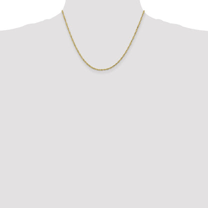 10K Gelbgold 1.7mm Singapurkette Halskette