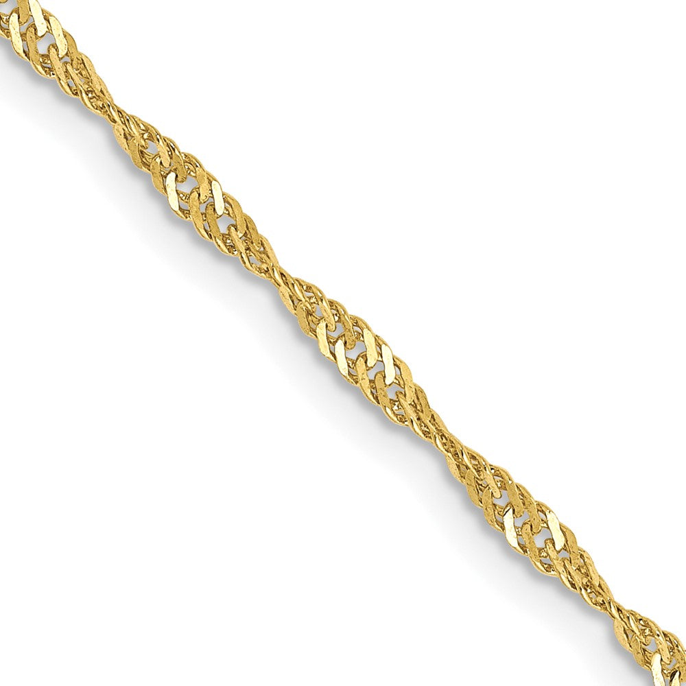10K Gelbgold 1.7mm Singapurkette Halskette