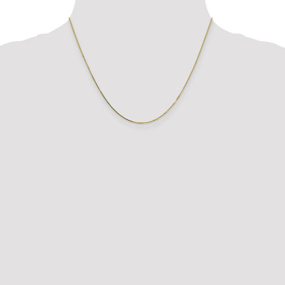 10K Gelbgold.7mm Venezianer Halskette