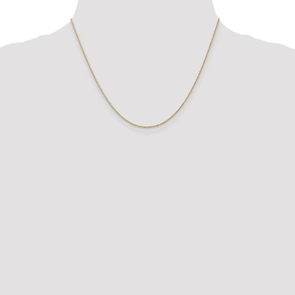 10K Gelbgold.8mm Leicht-baby Kordel Halskette