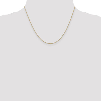 10K Gelbgold.8mm Leicht-baby Kordel Halskette