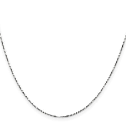 10K Weißgold.7mm Venezianer Halskette