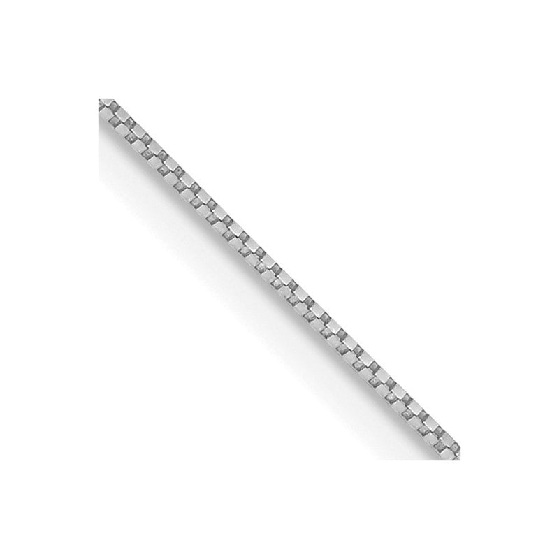 10K Weißgold.7mm Venezianer Halskette