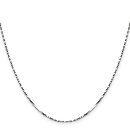 10K Weißgold.9mm Venezianer Halskette