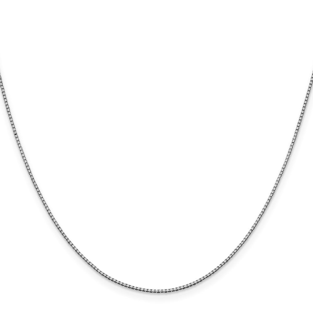 10K Weißgold 1mm Venezianer Halskette
