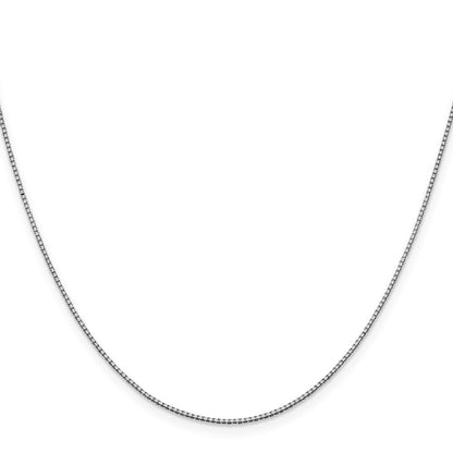 10K Weißgold 1mm Venezianer Halskette