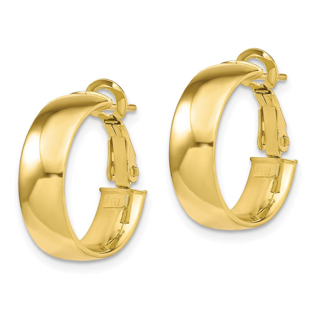 10K Gelbgold 5.8mm Poliert Creolen