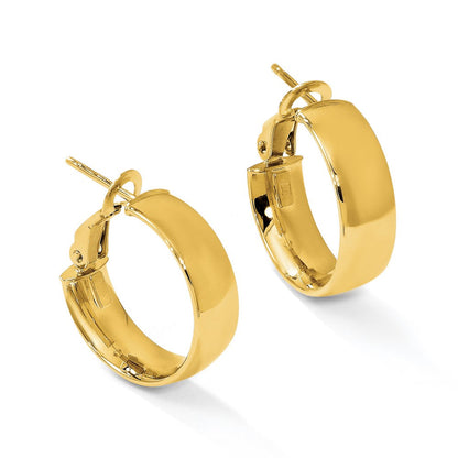 10K Gelbgold 5.8mm Poliert Creolen