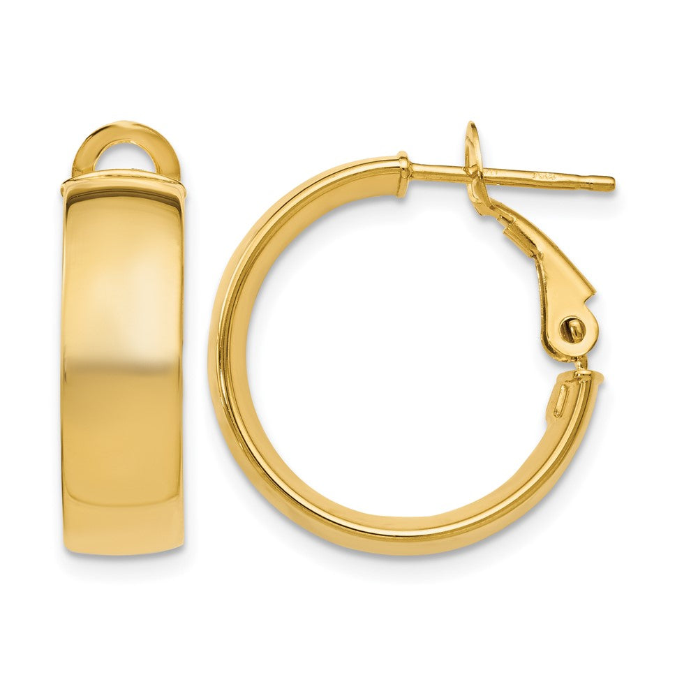 10K Gelbgold 5.8mm Poliert Creolen