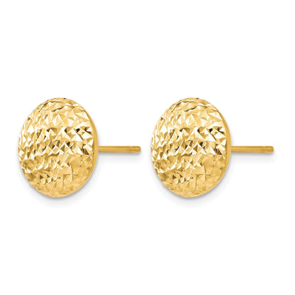 10K Gelbgold Diamantiert Ohrstecker