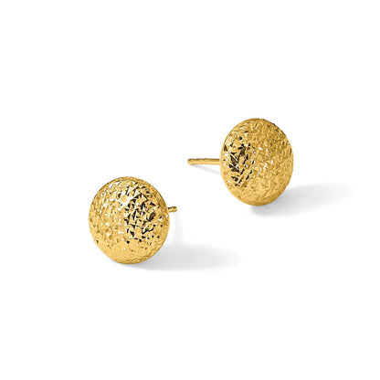 10K Gelbgold Diamantiert Ohrstecker