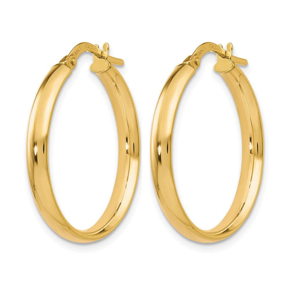 10K Gelbgold Poliert Creolen