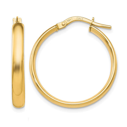 10K Gelbgold Poliert Creolen
