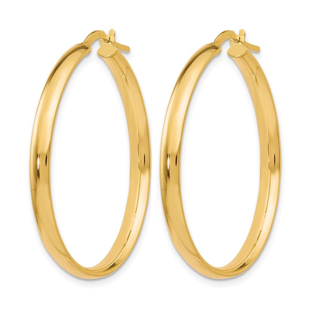 10K Gelbgold Poliert Creolen