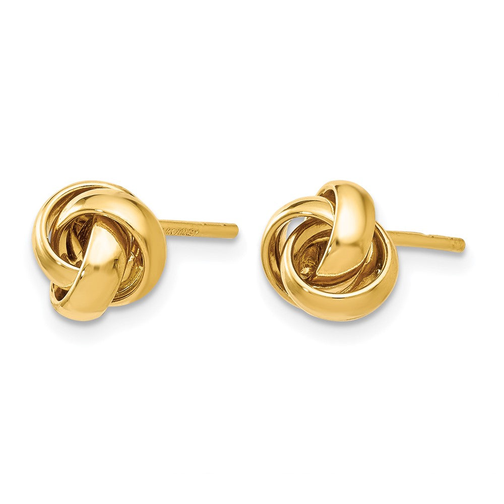 10K Gelbgold Poliert Ohrstecker