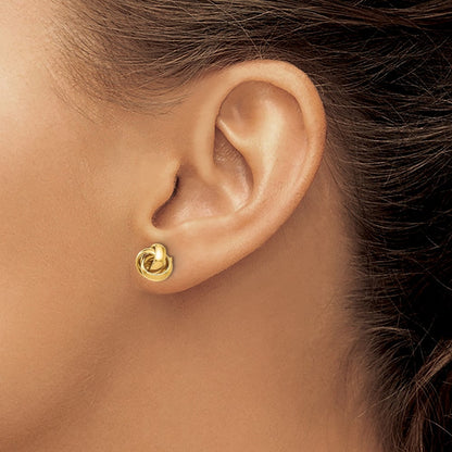 10K Gelbgold Poliert Ohrstecker