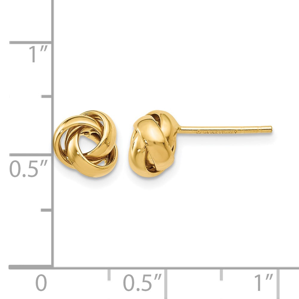 10K Gelbgold Poliert Ohrstecker