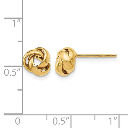 10K Gelbgold Poliert Ohrstecker