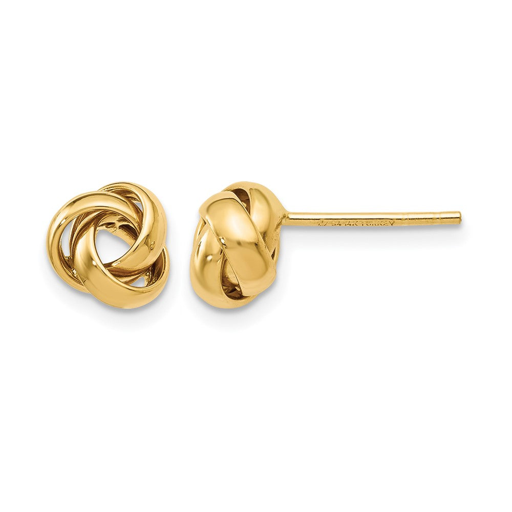 10K Gelbgold Poliert Ohrstecker