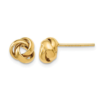 10K Gelbgold Poliert Ohrstecker