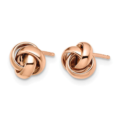 10K Roségold Poliert Ohrstecker