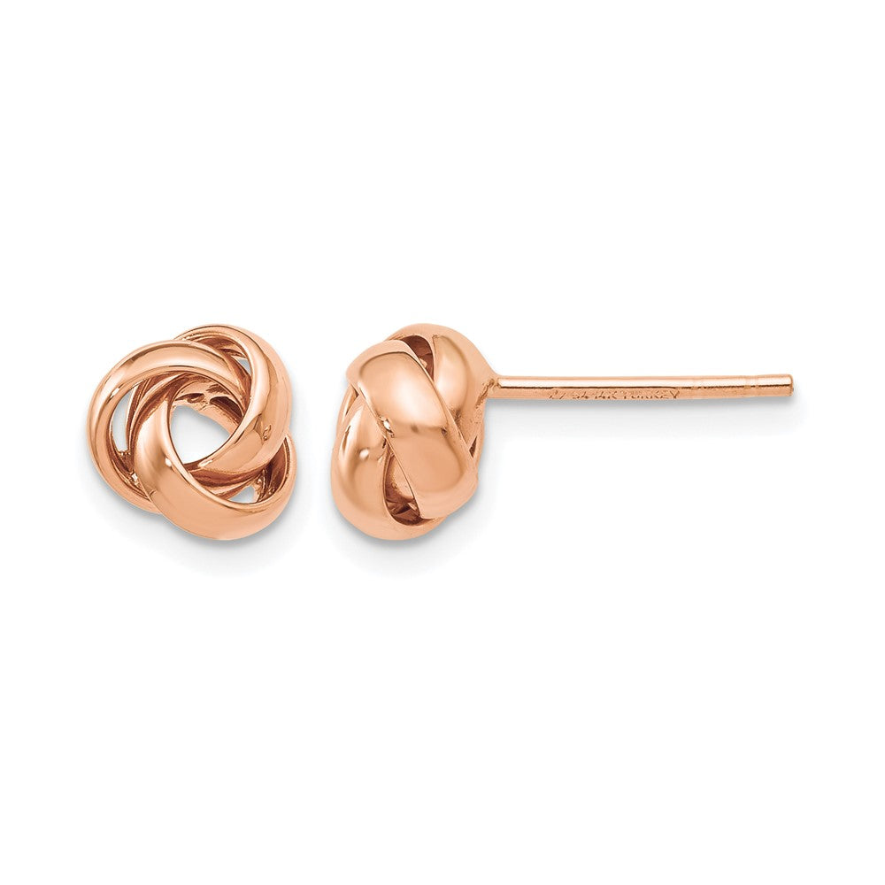 10K Roségold Poliert Ohrstecker