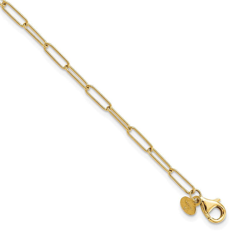 Leslie 10K Gelbgold Poliert Fantasieglieder Kette Fußkettchen