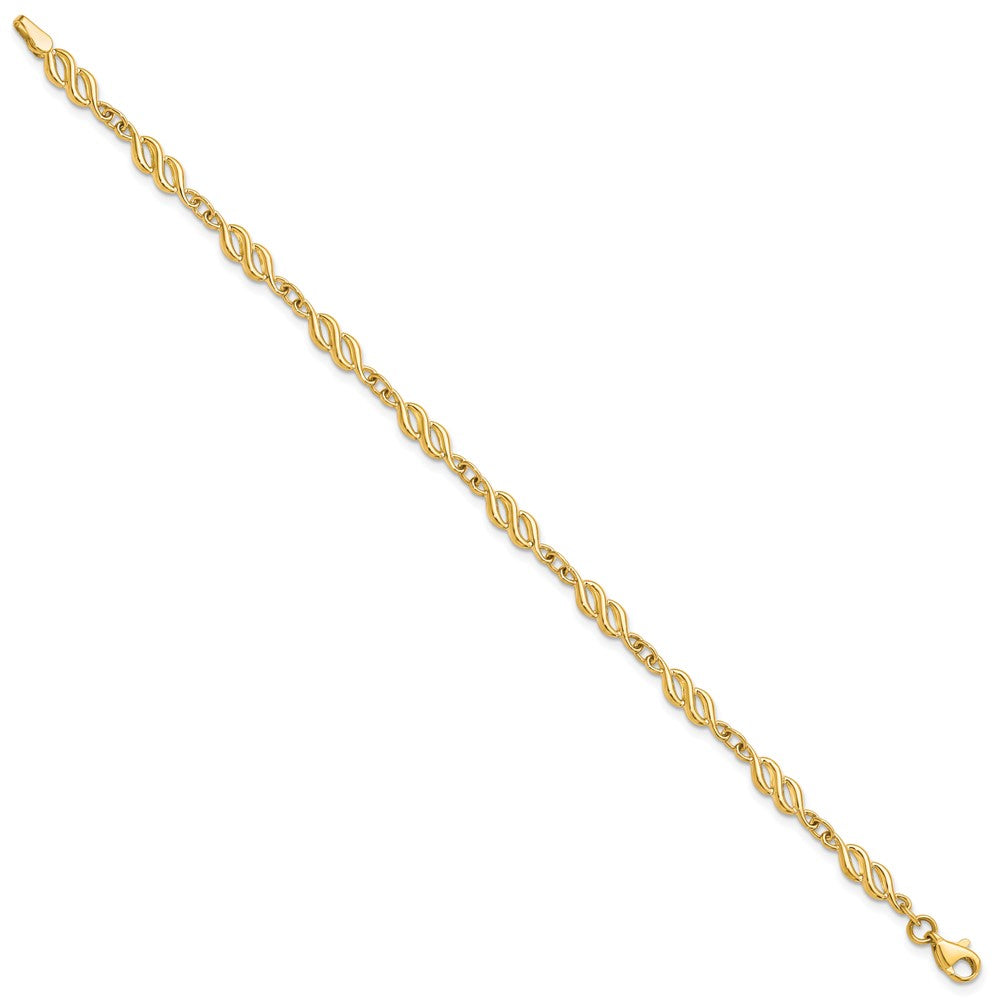 10K Gelbgold Poliert Armband