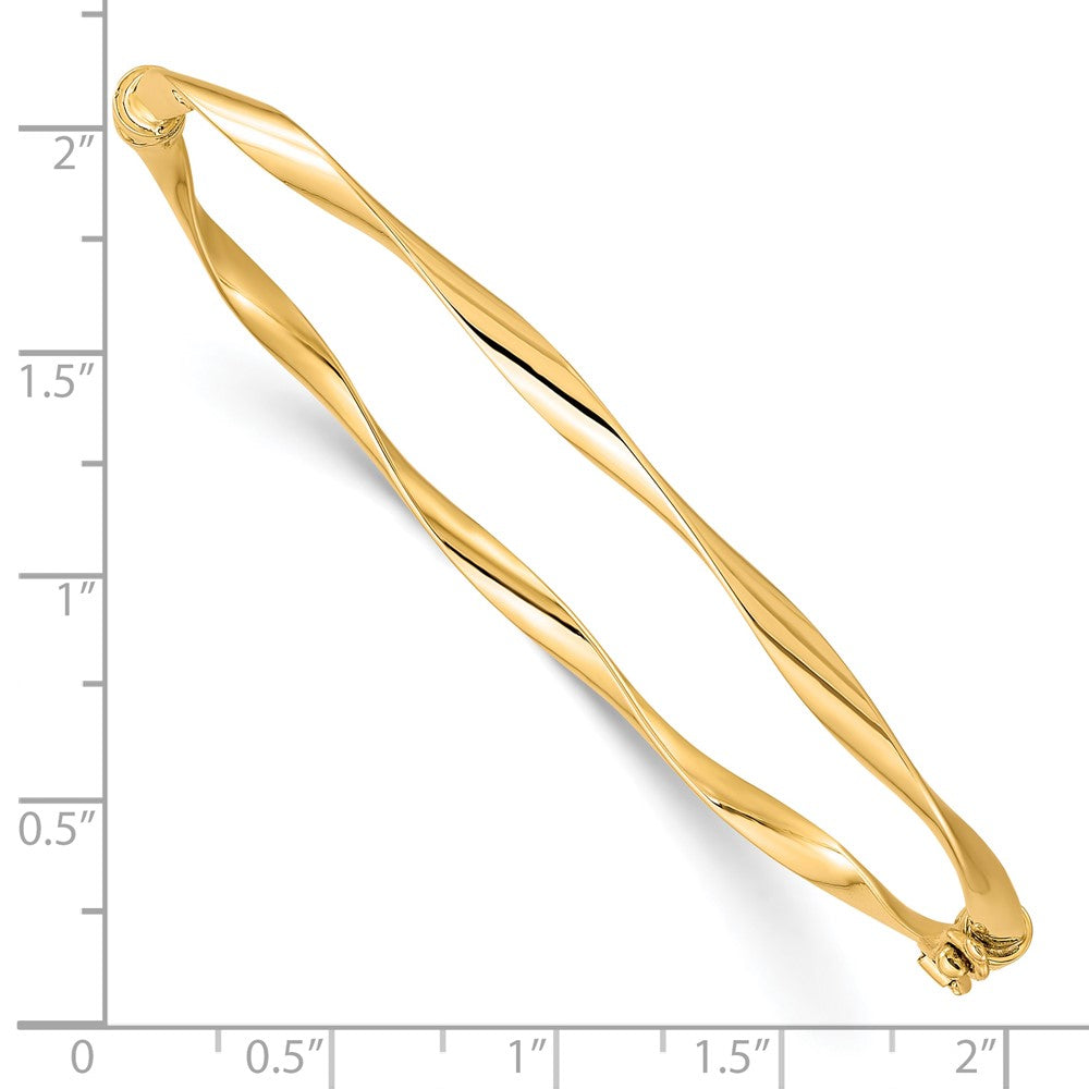 10K Gelbgold Poliert Klappbar Armreif
