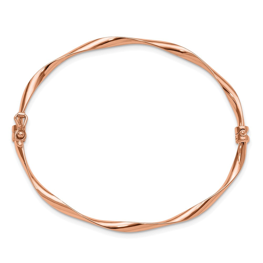 10K Roségold Poliert Klappbar Armreif