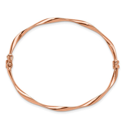 10K Roségold Poliert Klappbar Armreif