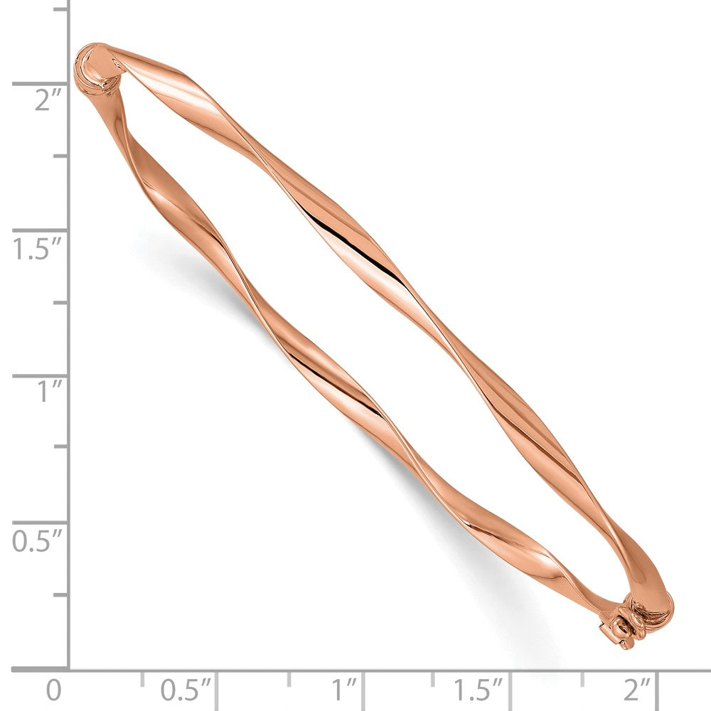 10K Roségold Poliert Klappbar Armreif