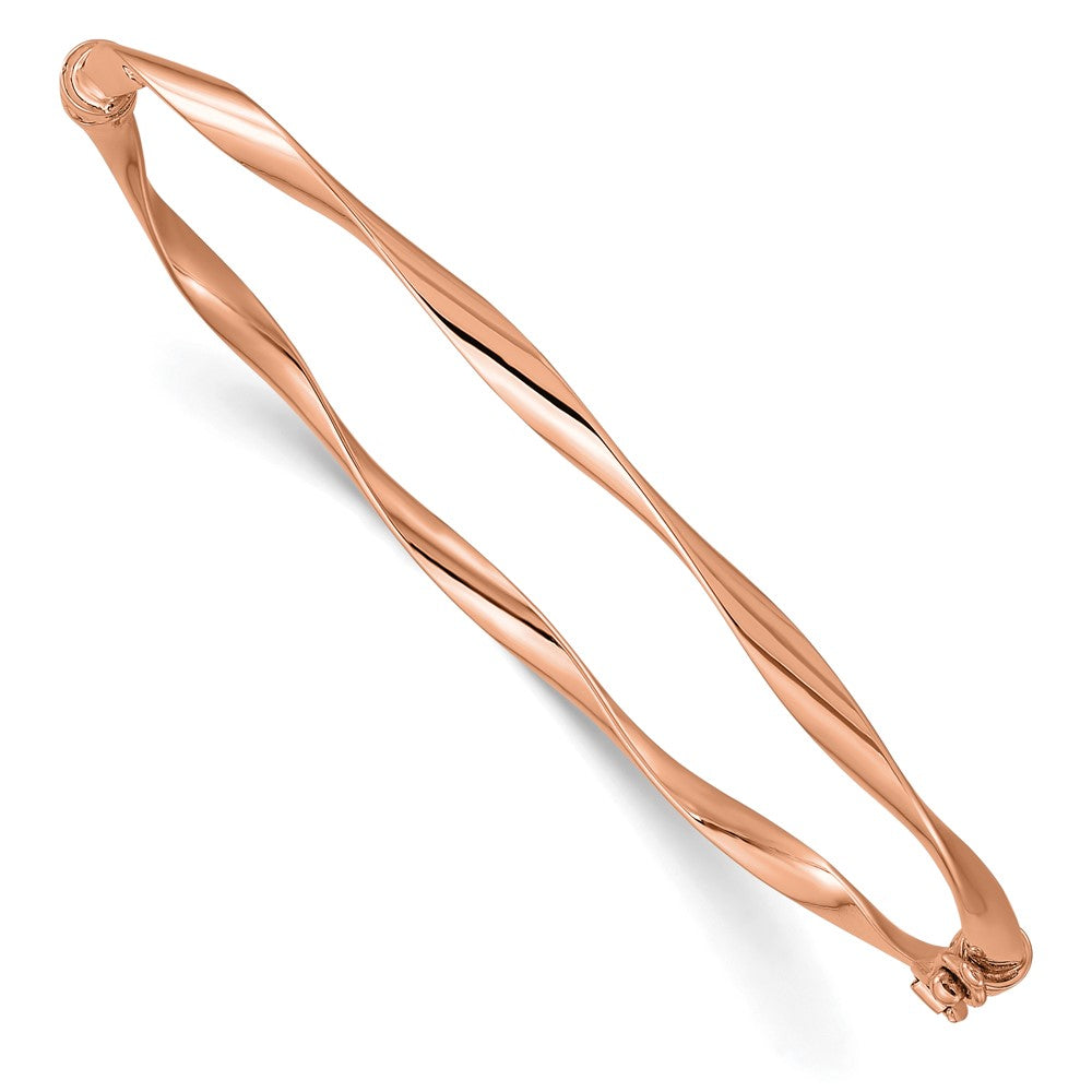 10K Roségold Poliert Klappbar Armreif