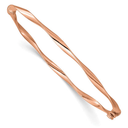 10K Roségold Poliert Klappbar Armreif