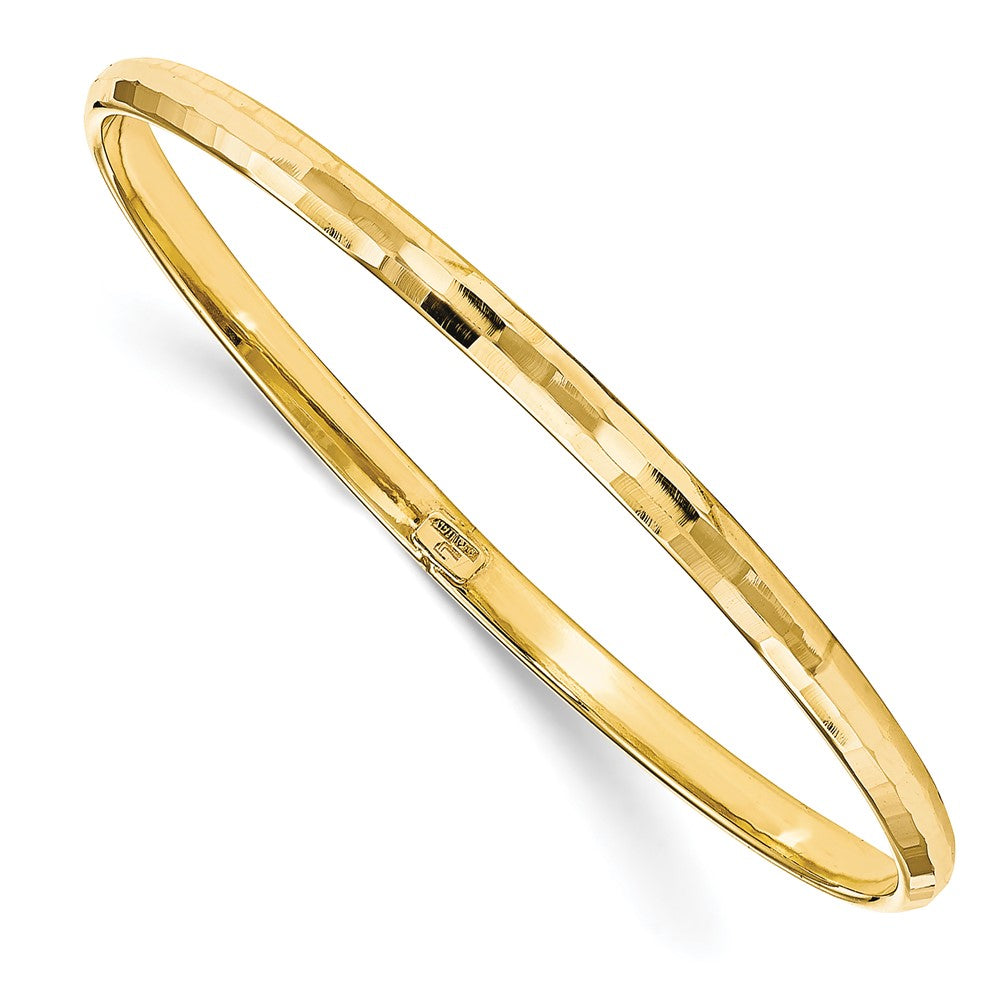 10K Gelbgold Poliert Armreif