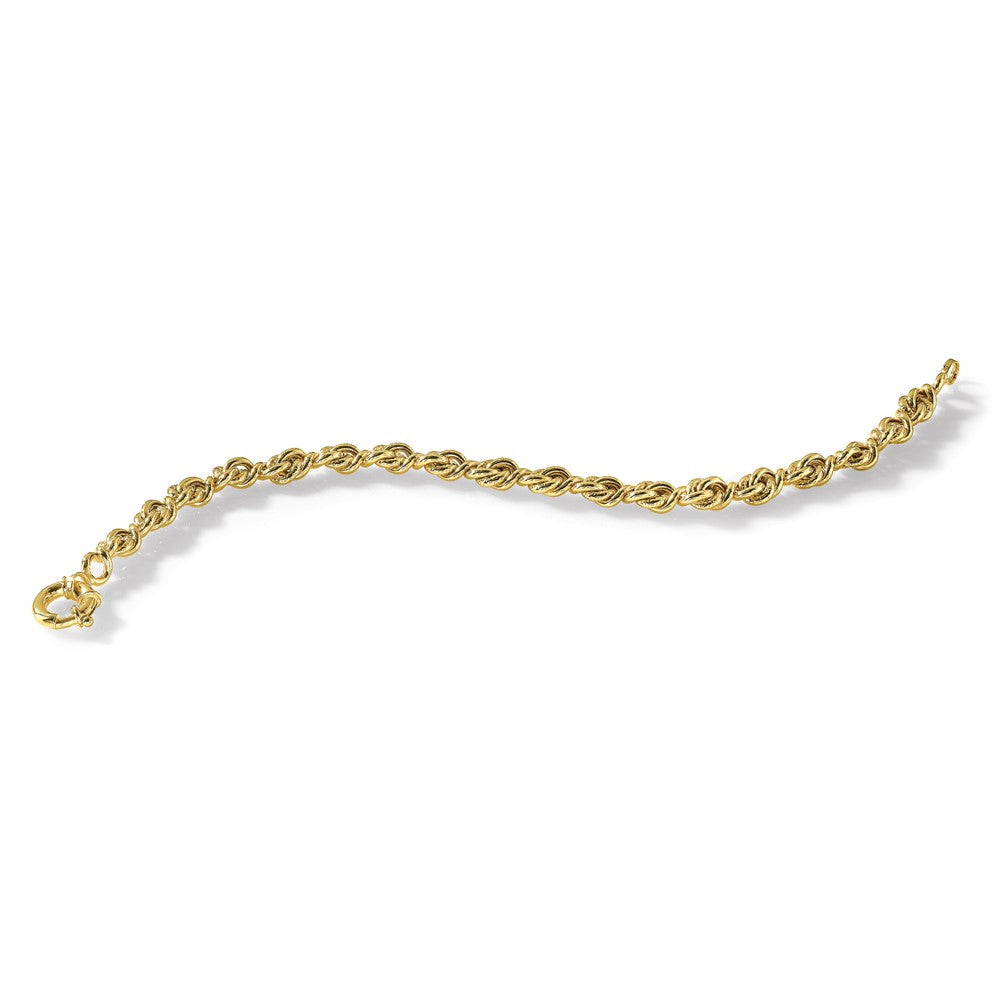 10K Gelbgold Poliert Fantasieglieder Gliederarmband