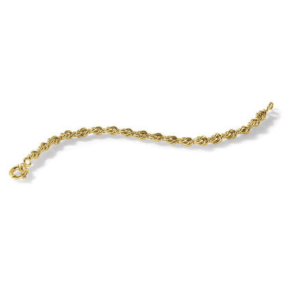 10K Gelbgold Poliert Fantasieglieder Gliederarmband