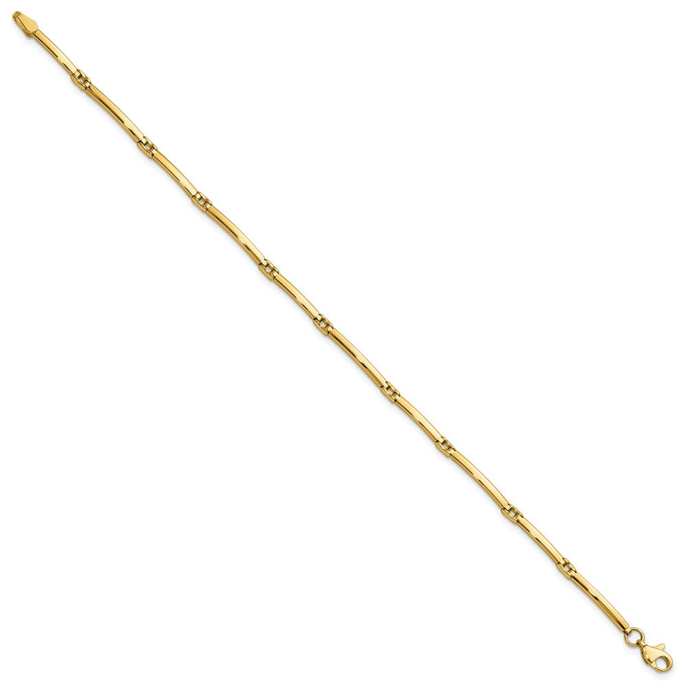10K Gelbgold Poliert Fantasieglieder Armband
