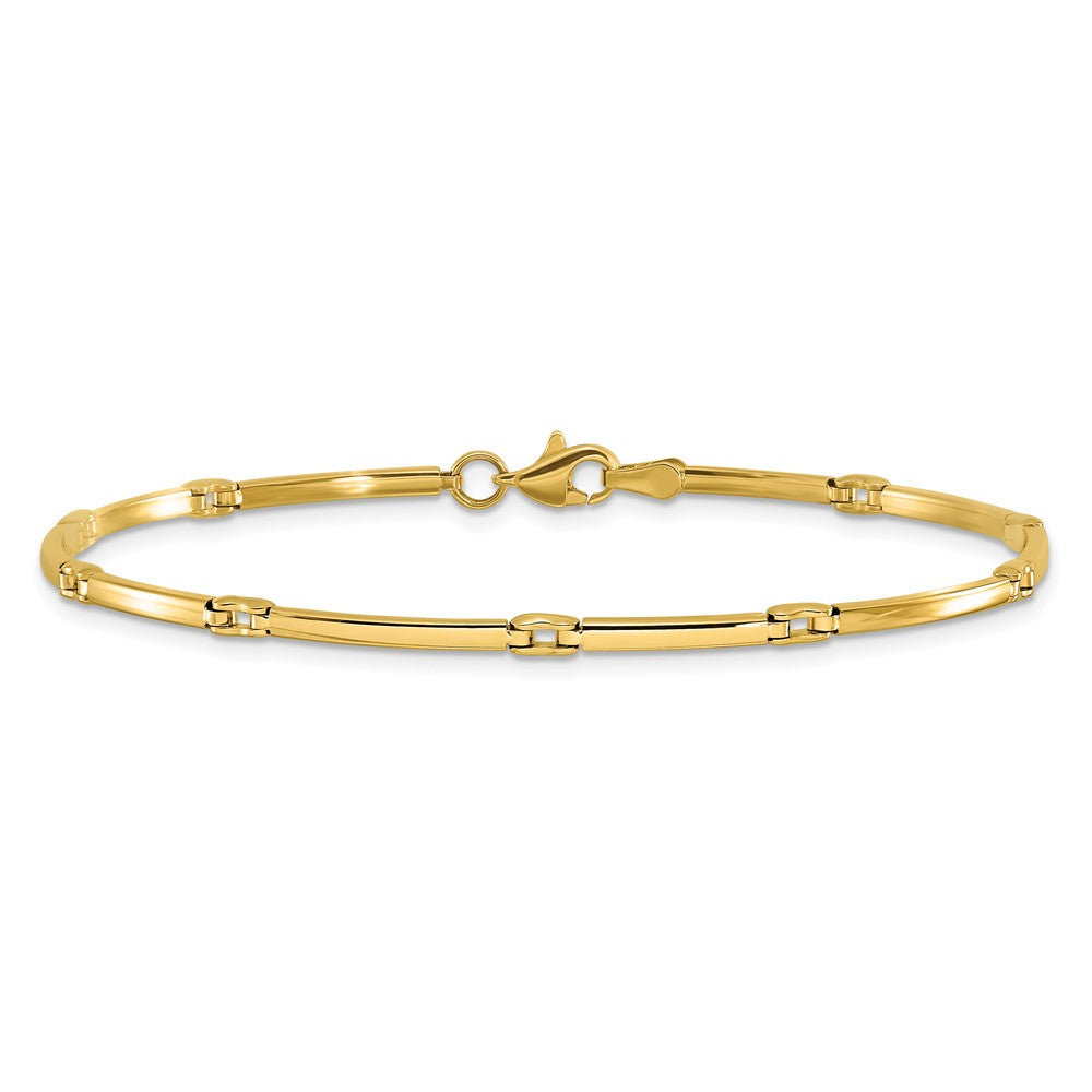 10K Gelbgold Poliert Fantasieglieder Armband