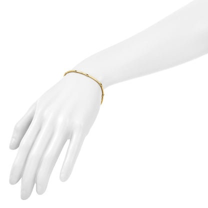 10K Gelbgold Poliert Fantasieglieder Armband