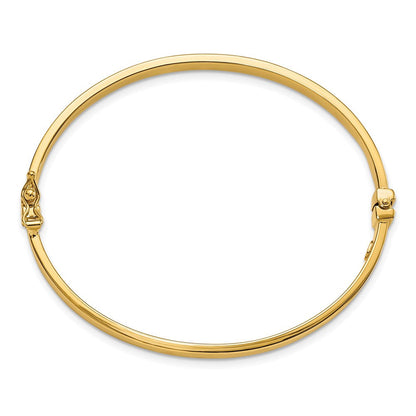 10K Gelbgold Poliert Klappbar Armreif Armband