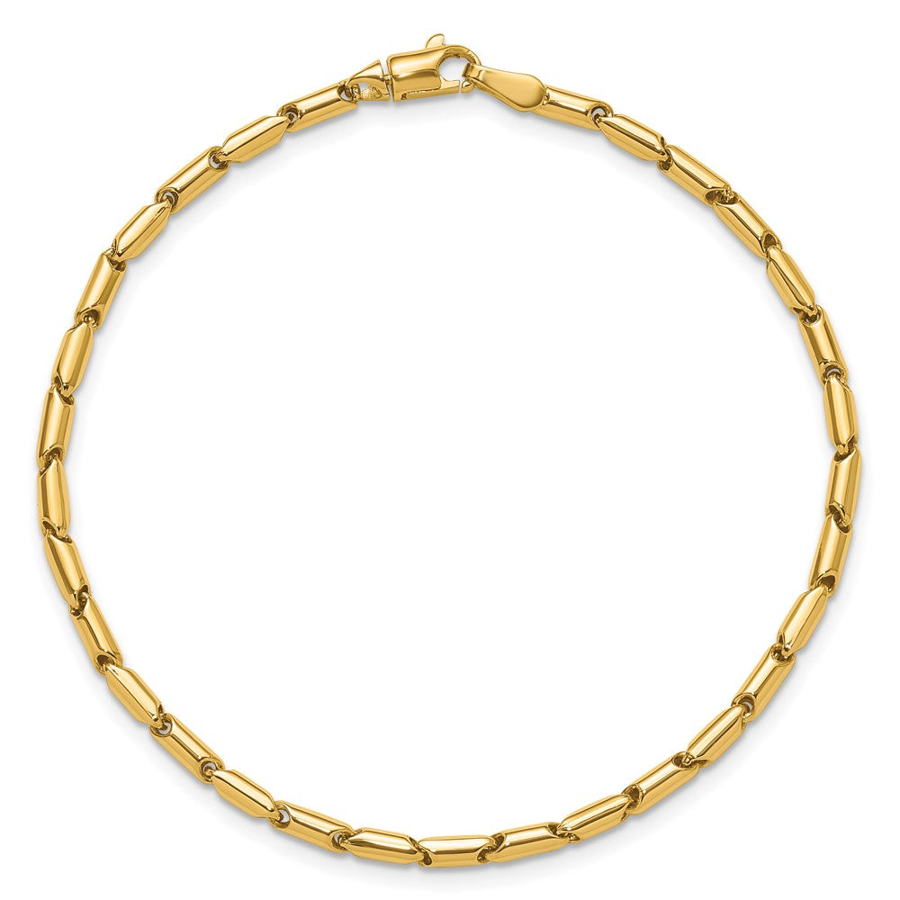 10K Gelbgold Poliert Fantasieglieder Armband