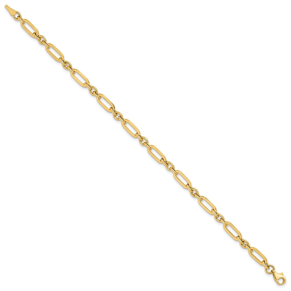 10K Gelbgold Poliert Fantasieglieder Armband