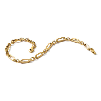 10K Gelbgold Poliert Fantasieglieder Armband