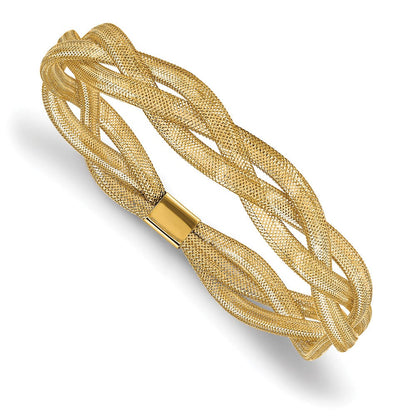 10K Gelbgold Fantasie Dehnbar Armreif Armband