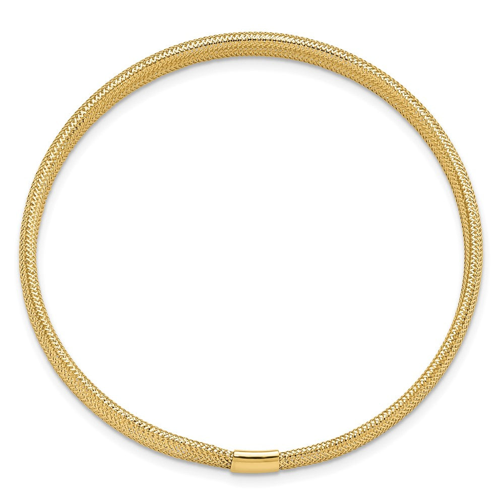 10K Gelbgold Poliert Dehnbar Armband