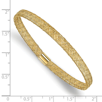10K Gelbgold Fantasie Dehnbar Armreif Armband
