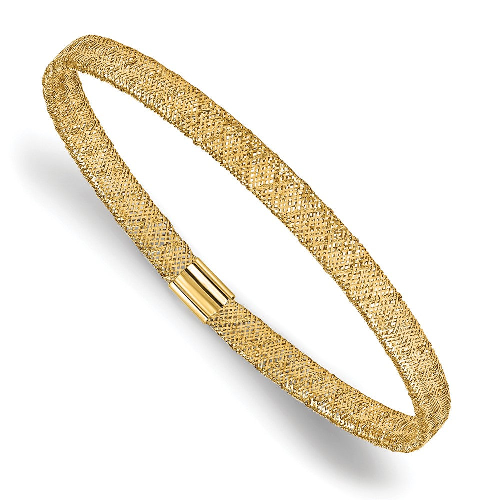 10K Gelbgold Fantasie Dehnbar Armreif Armband
